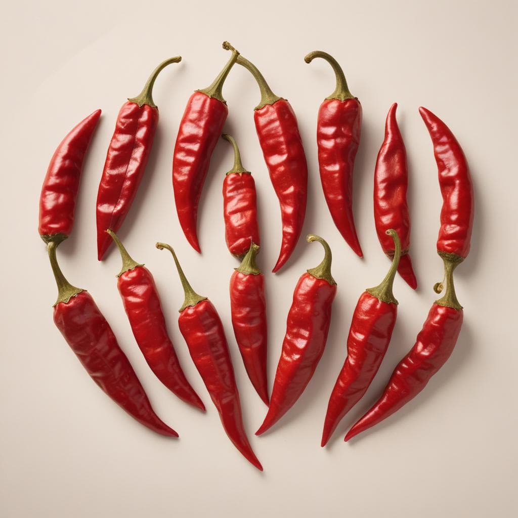 Dry red chillies