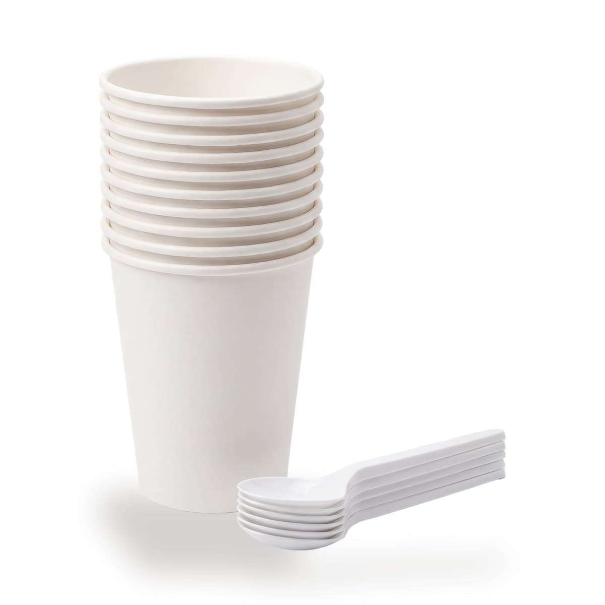 Paper cups & spoons (pack of 10 each)